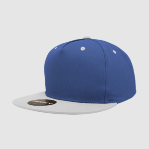 5 Panel Royal Grey Snapback Cap